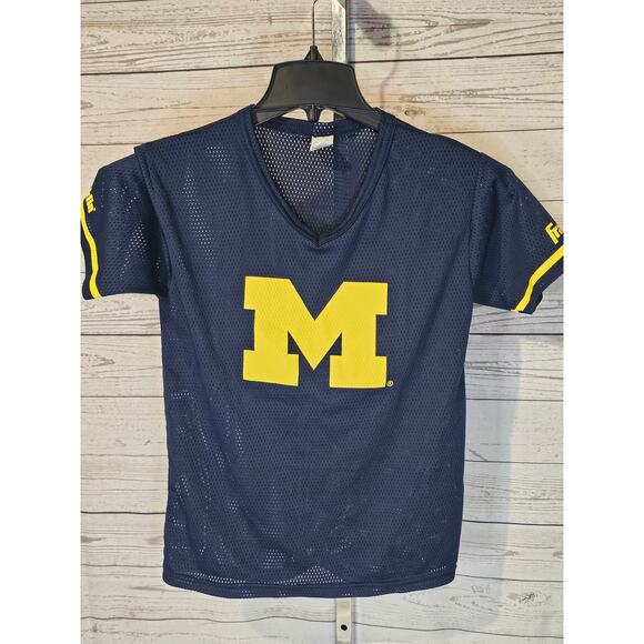 University Of Michigan Wolverines Youth Football Jersey by Franklin - Picture 5 of 6